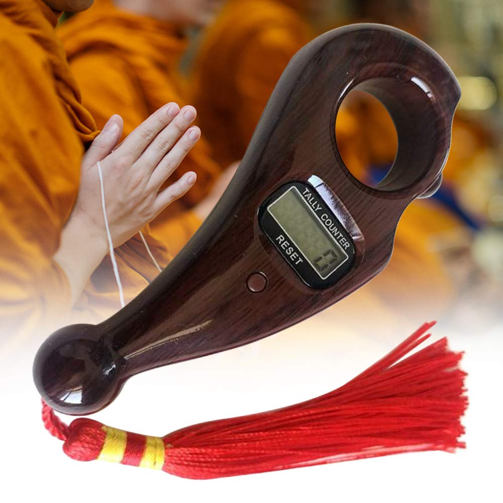 Wooden Digital Jaap Counter LCD Display Tally Counter for Mantra Prayer