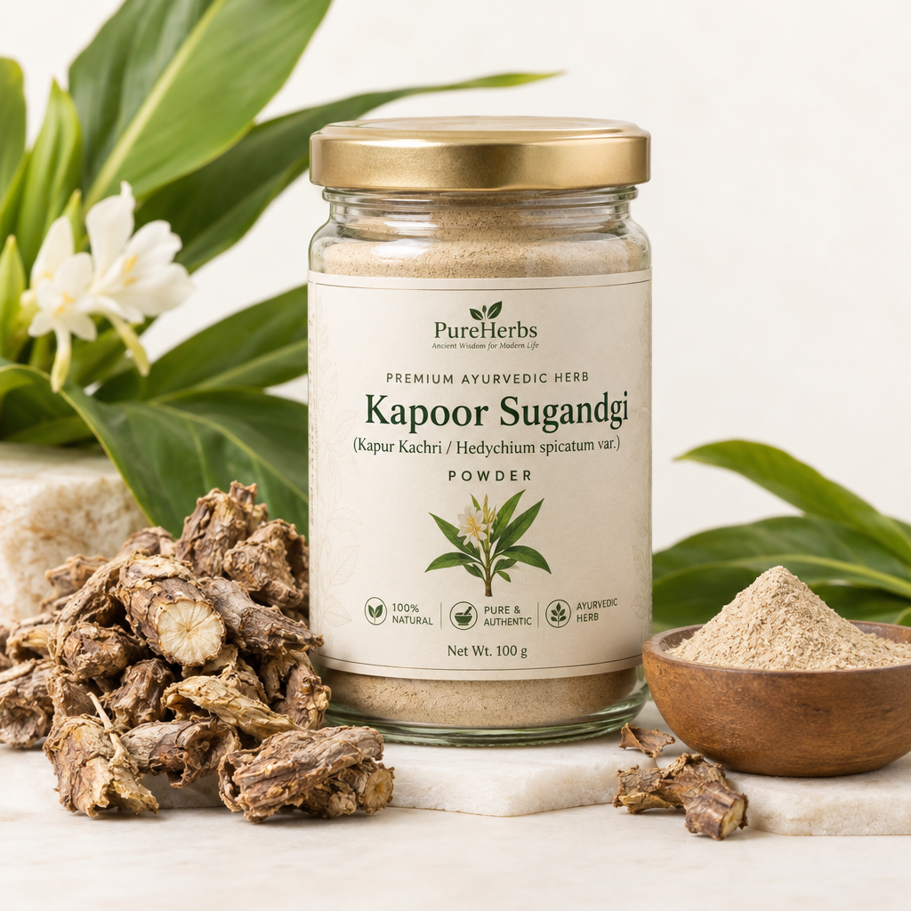 Kapoor Sugandgi Powder - Pure Aromatic Ayurvedic Herb