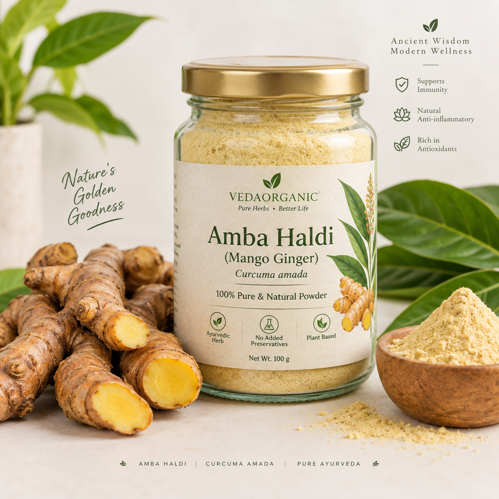 Amba Haldi Mango Ginger Powder - Pure Ayurvedic Herb
