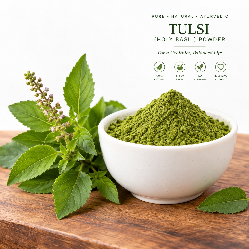 Tulsi Powder - Pure Holy Basil Ayurvedic Herb