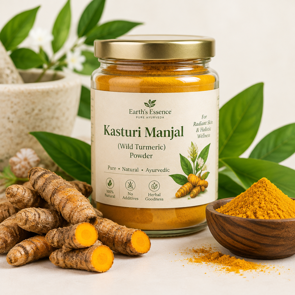 Kasturi Manjal Wild Turmeric Powder - Pure Ayurvedic Herb