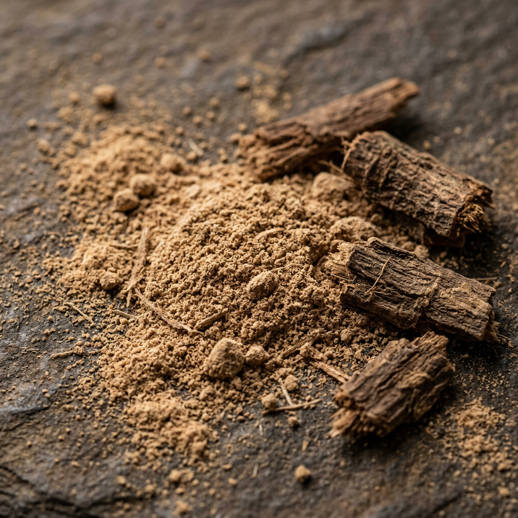Lodh Powder Close-up Macro Shot