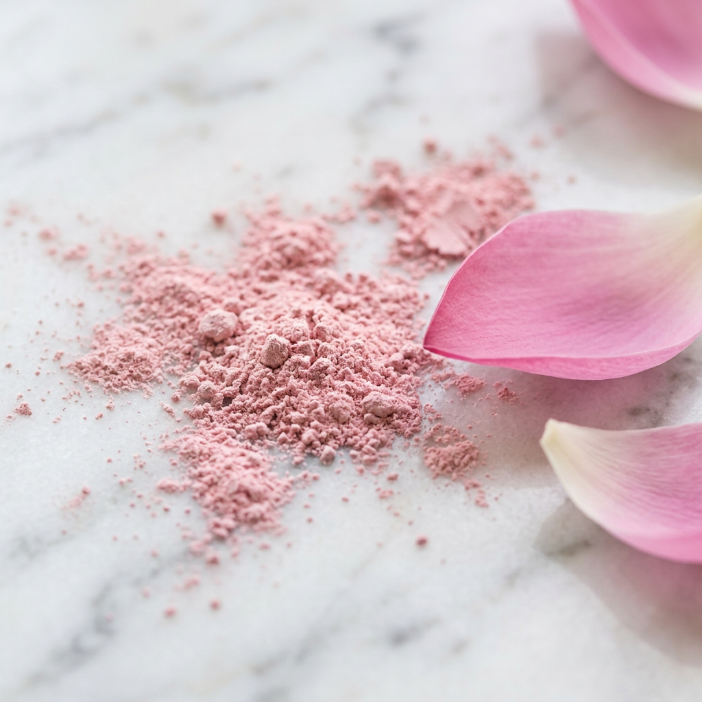 Lotus Powder Close-up Macro Shot